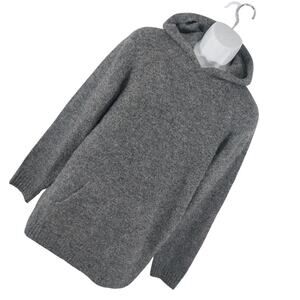 OLD NAVY! FAB MARLED DOVE & ASH GRAY HOODIE SWEATER W/FRONT POCKET! SZ MT